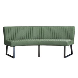 HomingXL Eetkamerbank Ovaal | Geschikt voor ovale tafel 200 cm stof | Element lichtgroen 11
