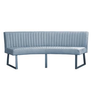 HomingXL Eetkamerbank Ovaal | Geschikt voor ovale tafel 200 cm stof | Element lichtblauw 16