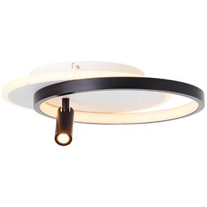 Brilliant AG Eunomia LED Wand-& Deckenleuchte 35x30cm schwarz/weiß