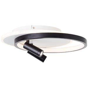 Brilliant AG Eunomia LED Wand-& Deckenleuchte 35x30cm schwarz/weiß