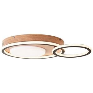 Brilliant AG Karney LED Wand-& Deckenleuchte schwarz/holz