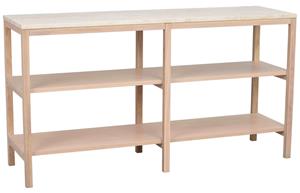 Rowico Orwel Wandtafel - L140 X B40 X H75 - Beige Natuursteen - Whitewash