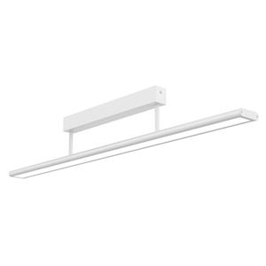 Prios Yuela LED plafondlamp, DALI, 100 cm, zilver