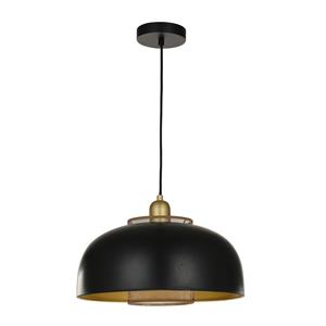 LINDBY Miraca Pendelleuchte in Schwarz und Gold