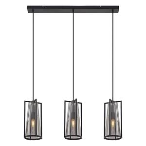 Lucande Rufina hanglamp, 3-lamps, langwerpig