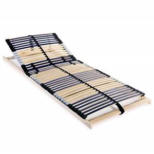 VidaXL Lattenbodem met 42 latten 7 zones FSC 90x200 cm