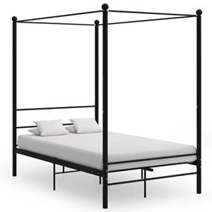 VidaXL Hemelbedframe metaal zwart 120x200 cm