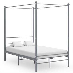 VidaXL Hemelbedframe metaal grijs 140x200 cm