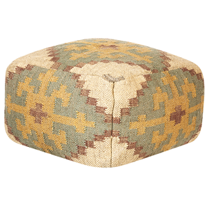 BELIANI Poef jute meerkleurig 50 x 50 cm SARON