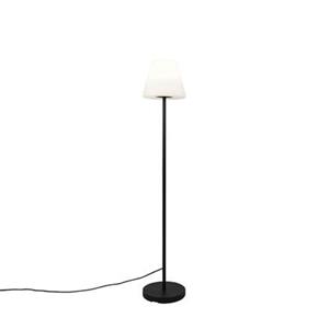 QAZQA staande Buitenlamp virginia - Zwart - Design - D 25cm