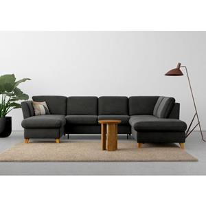 Home affaire Wohnlandschaft "Trelleborg", wahlweise mit Bettfunktion und Bettkasten, inkl. Federkern-Polsterung