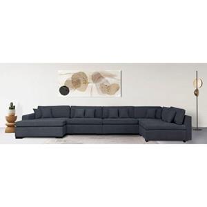 Guido Maria Kretschmer Home&Living Zithoek Skara XXL U-vorm Loungebank XXL met binnenveringsinterieur, in vele overtrekkwaliteiten