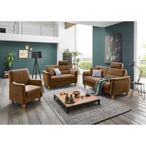 Home affaire 2,5-zitsbank Palmera Binnenveringsinterieur, 4 stofkwaliteiten