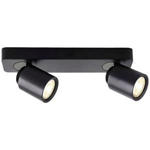 Deko-Light Deckenleuchte Librae Linear in Schwarz und Grau-matt GU10 2-flammig