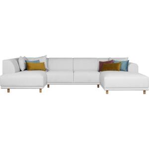 andas Wohnlandschaft "Maroon", in skandinavischem Design, mit losen Kissen