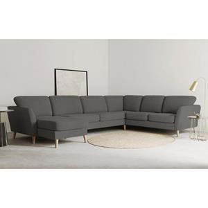 Home affaire Zithoek Marseille in scandinavische stijl, in 3 stofkwaliteiten, houten poten