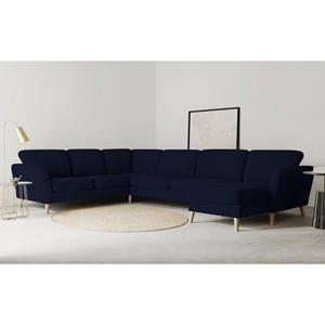 Home affaire Zithoek Marseille in scandinavische stijl, in 3 stofkwaliteiten, houten poten