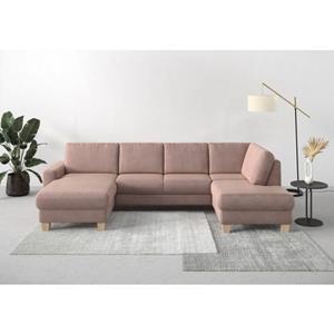 Home affaire Wohnlandschaft "Summer", mit oder ohne Bettfunktion und Bettkasten, Cord-Bezug