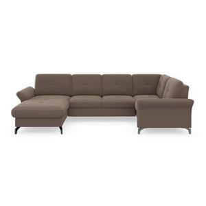 Places of Style Wohnlandschaft "Calando", wahlweise mit Bettfunktion, Bettkasten und Armteilfunktion