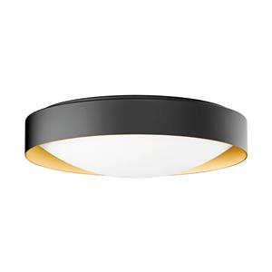 BEGA Studio Line plafondlamp Ø 36 cm zwart/messing