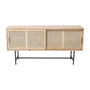 Xenos Webbing dressoir - metalen poten - 160x42x80 cm