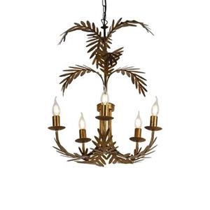 QAZQA Kroonluchter botanica - Goud/messing - Landelijk - D 50cm