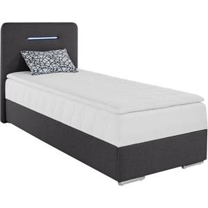 COTTA Boxbett »Lighstar«, inklusive LED-Beleuchtung, Topper, Bettkasten und Zierkissen