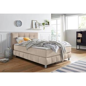 Andas Boxspring Salo incl. topmatras, in fluwelige look of structuurstof, 6 breedten, 2 hardheden, tfk ook in hardheid 4. 3 matrassoorten