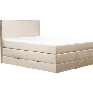 Leonique Boxspringbett "Rouen", in 4 Breiten, 3 Härtegraden, incl. Topper und Bettkasten
