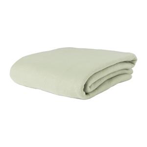 Xenos Fleece deken - groen - 160x130 cm