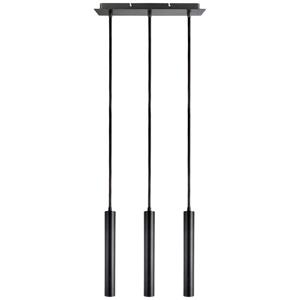 Deko-Light LED Pendelleuchte Slim in Schwarz 3x 5W 1500lm rund