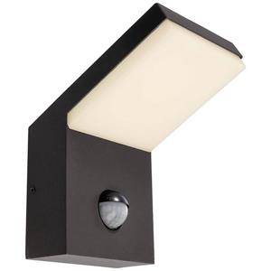 Deko-Light LED Wandleuchte Tucanae in Dunkelgrau 18W 1650lm IP54 mit Bewegungsmelder