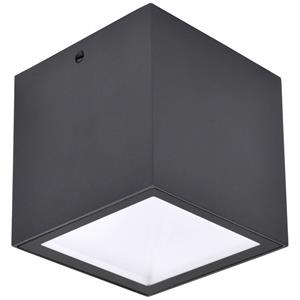 Lutec 6389101118 GEMINI LED-buitenlamp (plafond) LED LED 7.00 W Energielabel: E (A - G) Antraciet