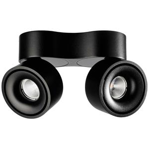 Deko-Light LED Deckenleuchte Uni II Double in Schwarz 2x 20W 2700lm