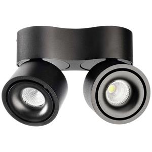 Deko-Light LED Deckenleuchte Uni II Mini Double in Schwarz 2x 15W 1960lm