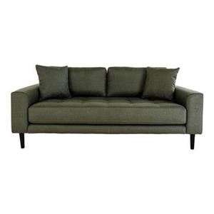 Hioshop Lido bank 2,5 persoons 2 kussens groen.