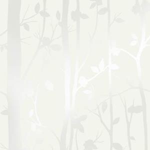 LAURA ASHLEY Vliestapete "Cottonwood Pearlescent Weiß", FSC zertifiziert, mit lebhaftem Druck, 10 Meter Länge