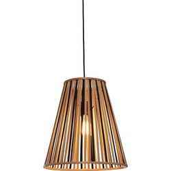 GOOD&MOJO Hanglamp Merapi - Bamboe|Zwart - 40x40x42cm