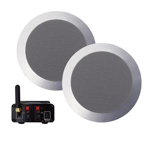 Aquasound Bluetooth Music Center  35 WATT / BT4.0 + Twist Speakerset Mat Chroom 