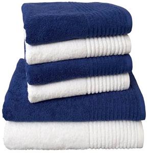 Dyckhoff Handtuch Set »Brillant«, Walkfrottee, (Set, 6-tlg), mit Streifenbordüre