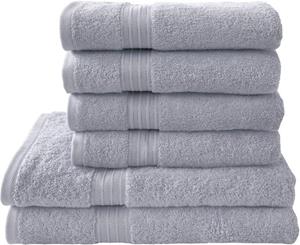 Dyckhoff Handtuch Set »Siena«, Walkfrottier, (Set, 6-tlg), in tollen Unifarben