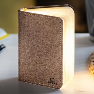 Gingko Mini Smart Booklight Linnen Lamp - Koffie Bruin