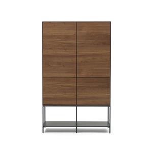 Kave Home Opbergkast Vedrana Walnoot, 160 x 98cm - Bruin