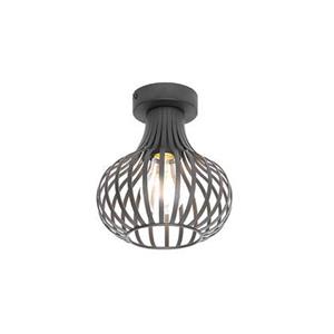 QAZQA Moderne Deckenleuchte schwarz 18 cm - Saffira