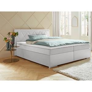 Leonique Boxspring Alfie, bestseller, optioneel met bedlade met strassteentjes in het hoofdbord, h2, h3 en h4 ter keuze