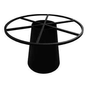 Furniture Legs Europe Kegelvormige tafelpoot hoogte 74 cm met wiel radius 120 cm