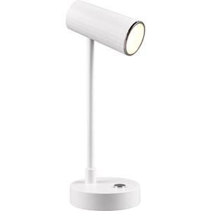 BES LED LED Bureaulamp - Trion Lono - 2.5W - Aanpasbare Kleur - Dimbaar - Rond - Mat Wit - Kunststof