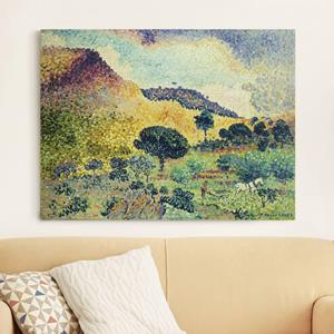 Klebefieber Leinwandbild Kunstdruck Henri Edmond Cross - La Chaine des Maures