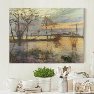 Klebefieber Leinwandbild Kunstdruck Otto Modersohn - Abend an der Wümme