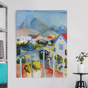 Klebefieber Leinwandbild Kunstdruck August Macke - Saint Germain bei Tunis